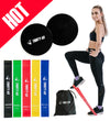 Gliding Discs Core Sliders and 5 Exercise Resistance Bands